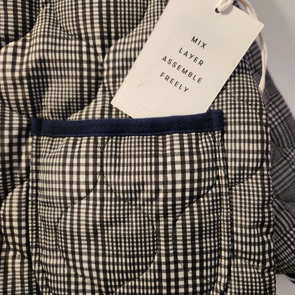 Girls Size 6X Free Assembly Leightweight Navy Blue and White Quilted Jacket - Picture 4 of 9